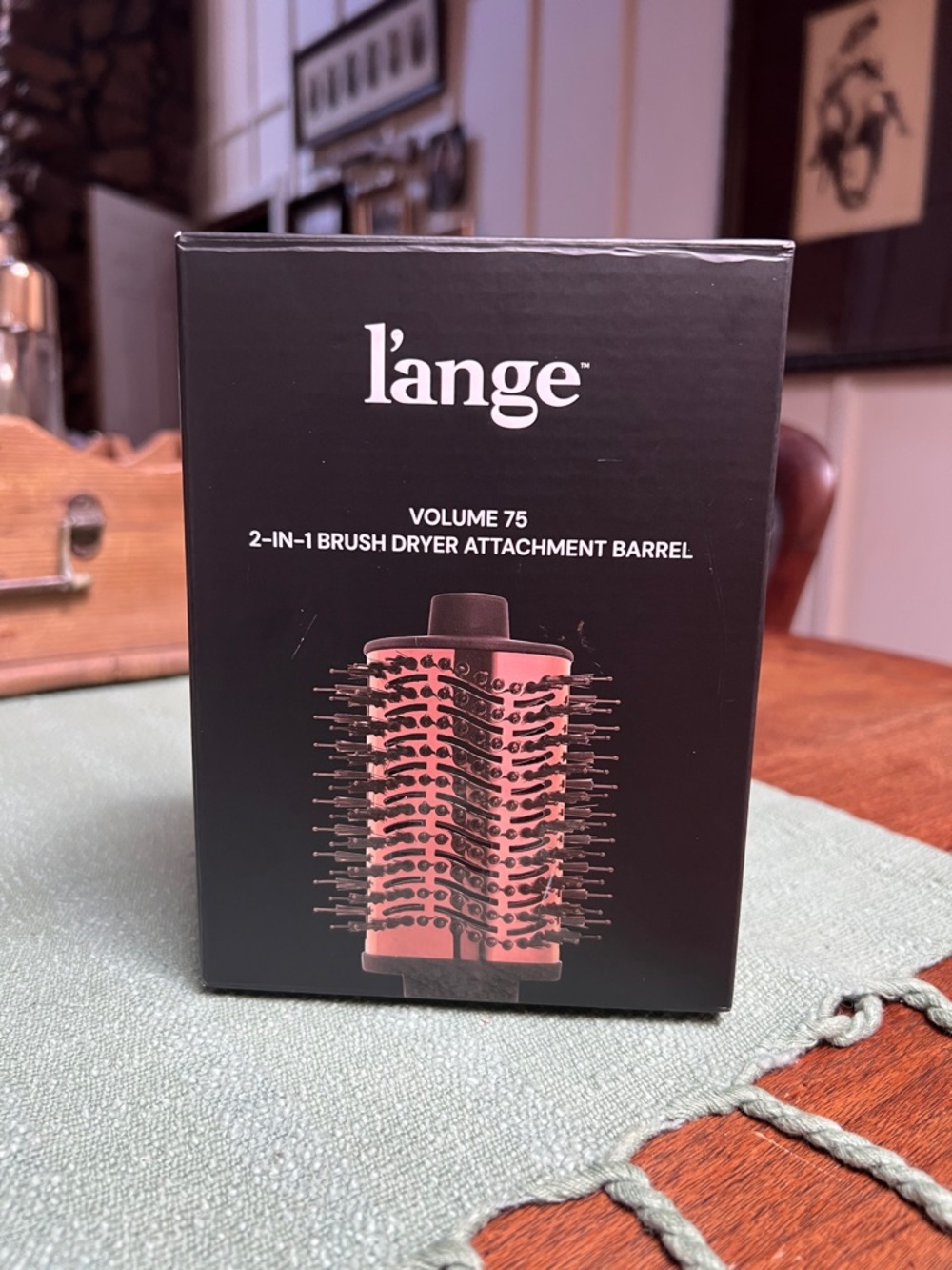 L'ange Volume 75 2-in-1 Brush Dryer Attachment Barrel - Pink and Black
